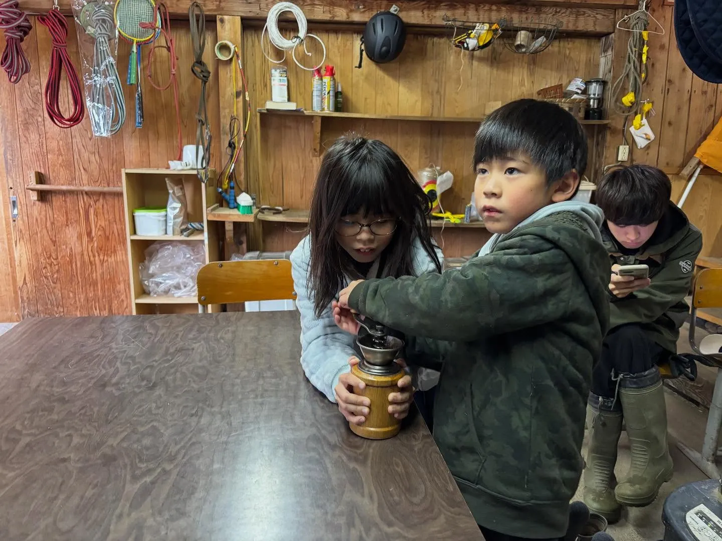 今日は子ども園から来たキリンちゃんのお世話！