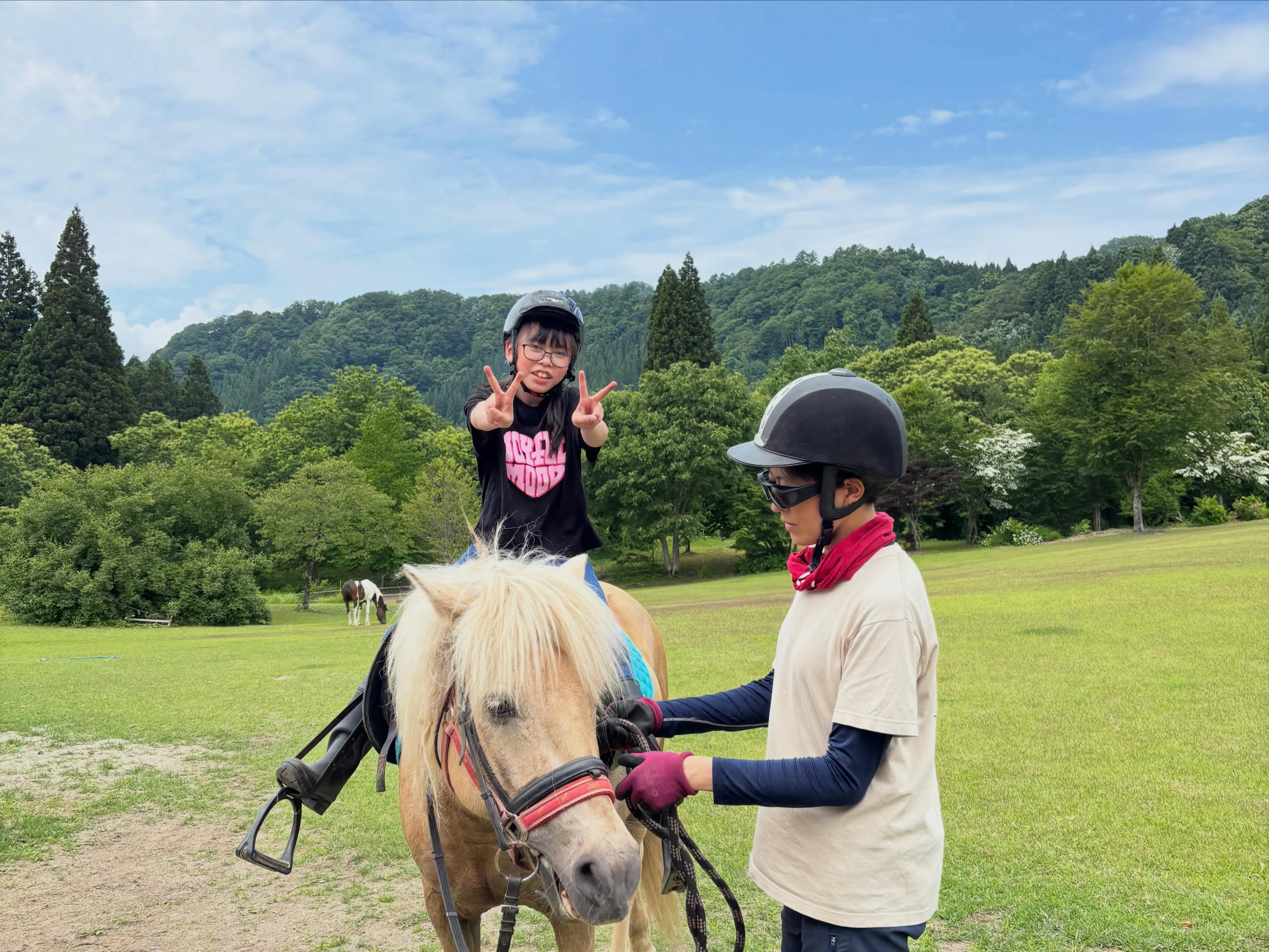 お休みの日は、ゆったりと牧場生活！