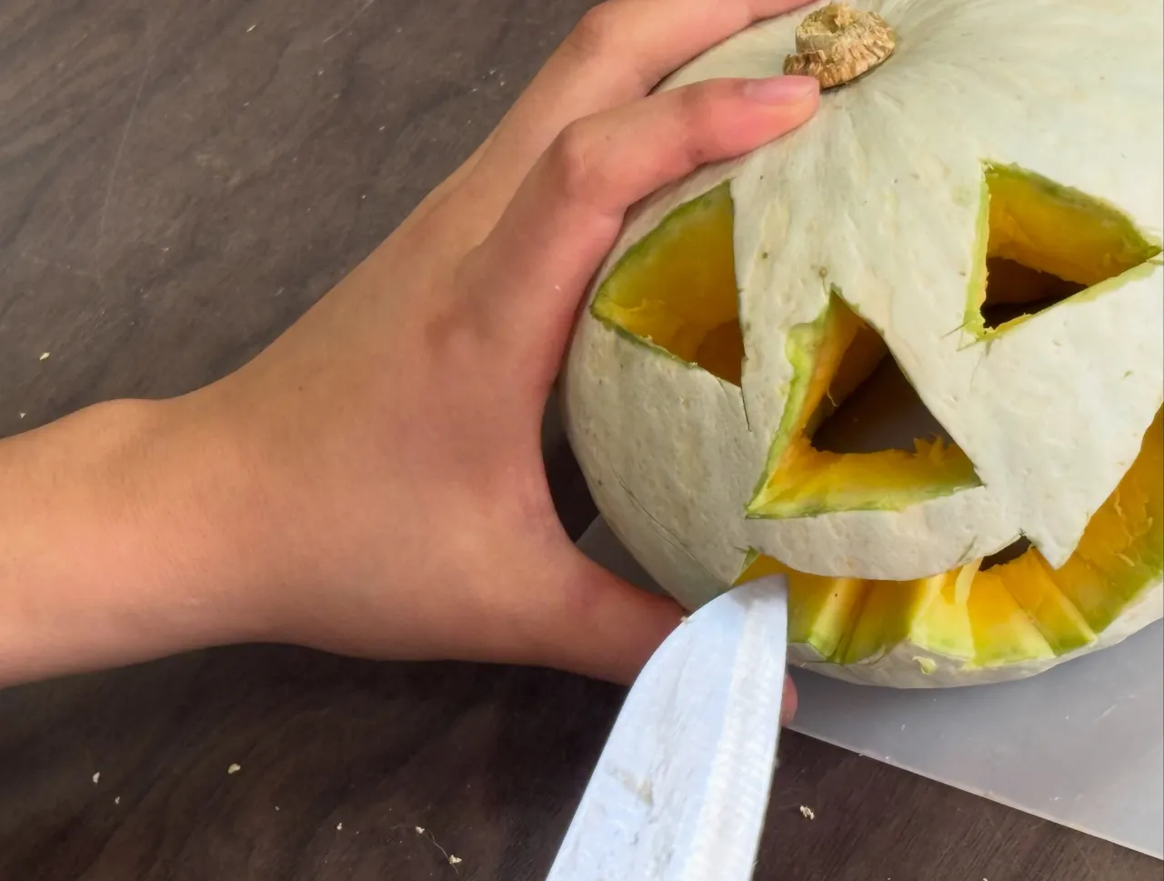 ハロウィンカボチャ🎃作ったよ！