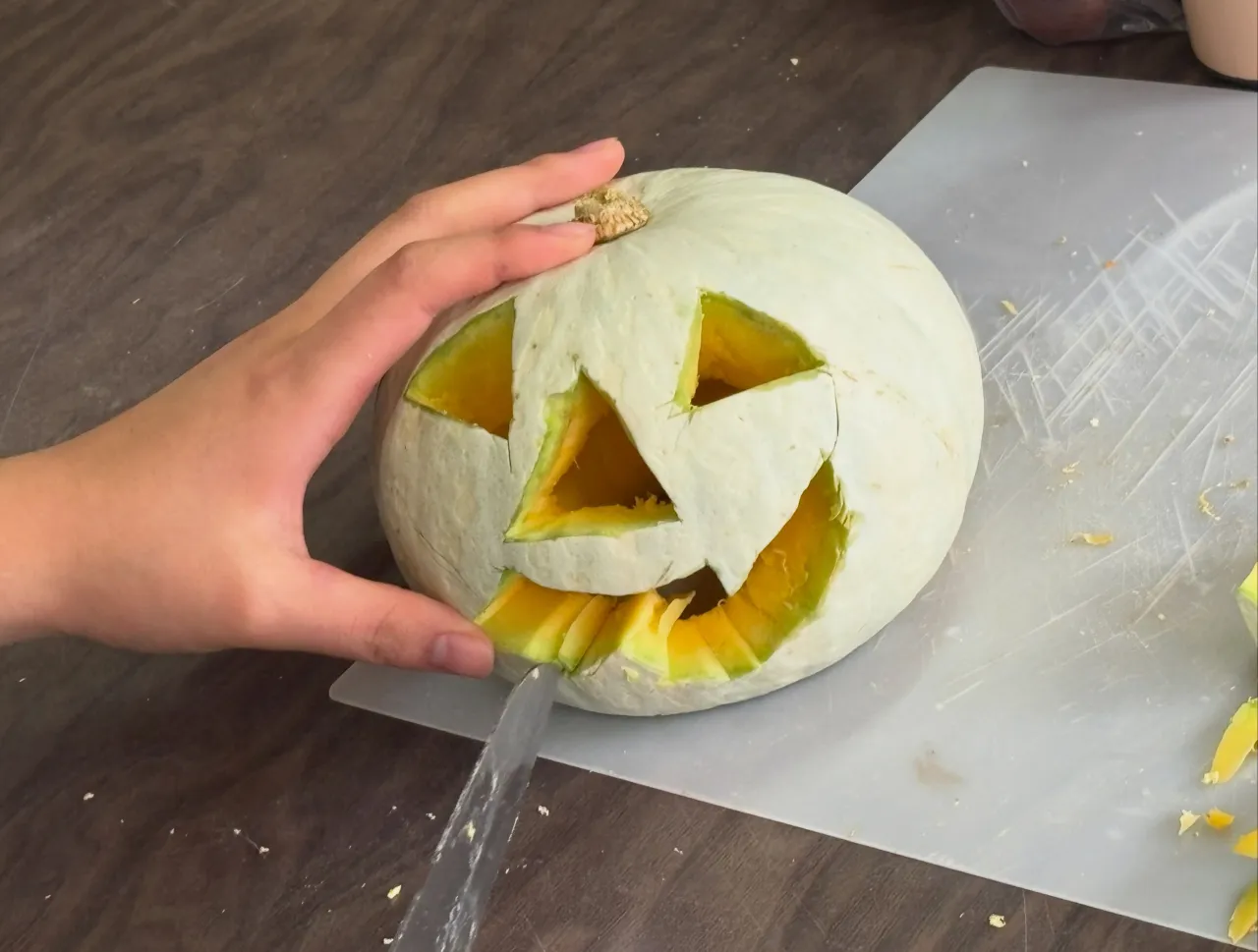 ハロウィンカボチャ🎃作ったよ！